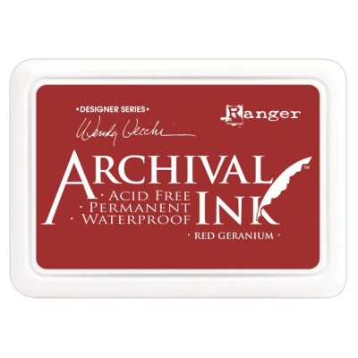 Ranger - Archival Ink pad couleur «Red Geranium»